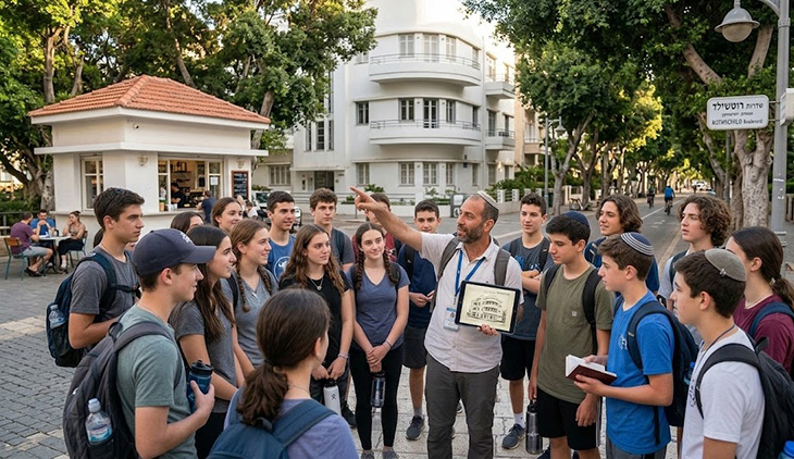 נוער יהודי בסיור
